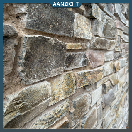 Natuursteenvoordelig Stenari Oros Natuursteen Wand- en Muurbekleding – 3–5 cm dik