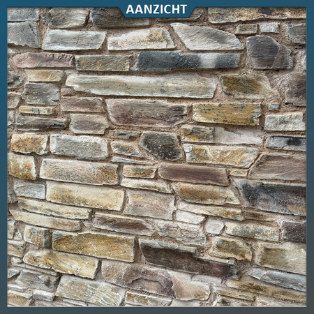 Natuursteenvoordelig Stenari Oros Natuursteen Wand- en Muurbekleding – 3–5 cm dik