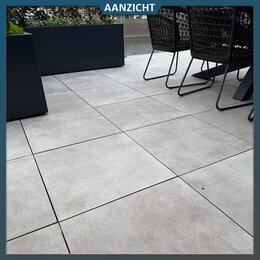 EnergieKer Keramische tuintegel Loft Taupe 60x60x2 cm