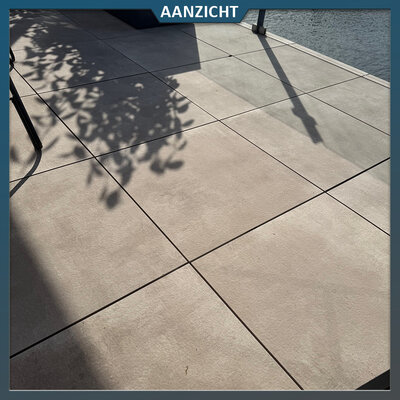 EnergieKer Keramische tuintegel Loft Taupe 80x80x2 cm