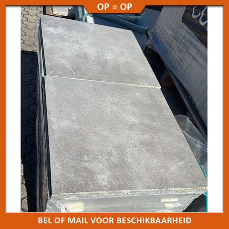 Natuursteenvoordelig CeraDeco Elements Grey 60x60x4 cm | Opruiming!