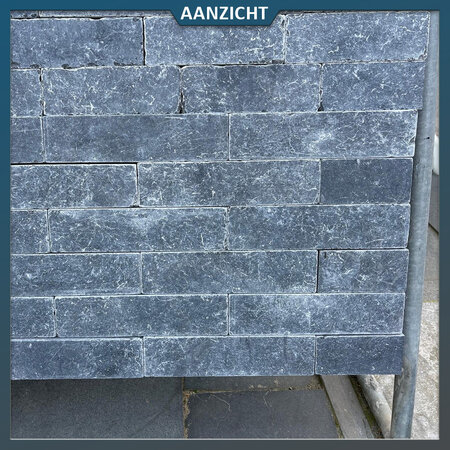 Natuursteenvoordelig Vietnamees hardsteen gezoet + getrommeld 28x7x6 cm