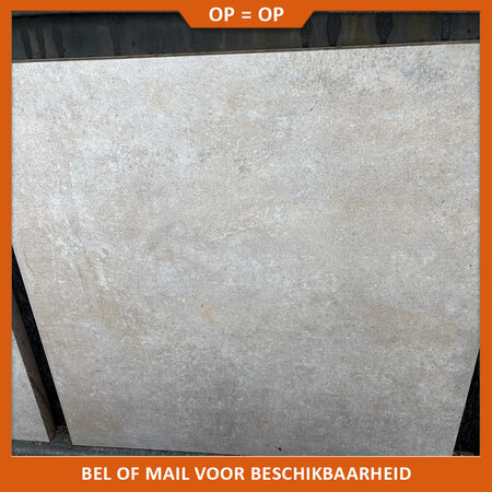 Natuursteenvoordelig Keramische tuintegel CeraSolid Sky Light 60x60x3 cm