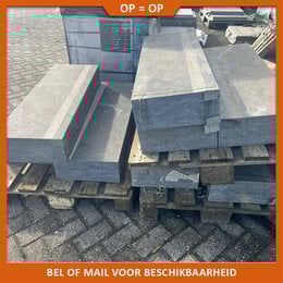 Natuursteenvoordelig Traptrede Chinees Hardsteen 100x35x15 cm anti-slip - B keus