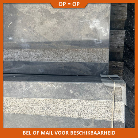 Natuursteenvoordelig Traptrede Chinees Hardsteen 100x35x15 cm anti-slip - B keus