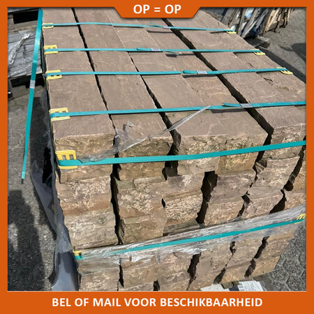 Natuursteenvoordelig Palissades Kandla Multicolor 100x12x12 cm | Opruiming!