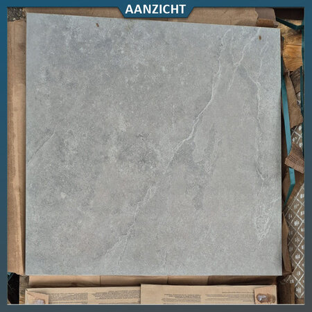 Natuursteenvoordelig Keramische tuintegel Lamina Gris Scuro 90x90x3 cm Pavimentos