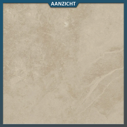 Natuursteenvoordelig Keramische tuintegel Lamina Crema 60x60x3 cm