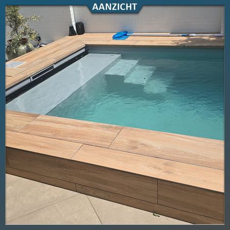 Natuursteenvoordelig Keramische Zwembadrand Madera Wood Amazonica