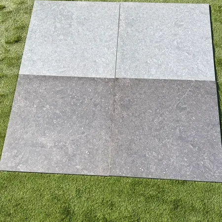 Natuursteenvoordelig Keramische tuintegel 80x80x2 Hardsteen Look Licht | OP=OP
