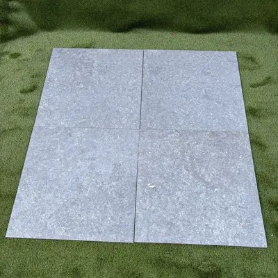 Natuursteenvoordelig Keramische tuintegel 80x80x2 Hardsteen Look Licht
