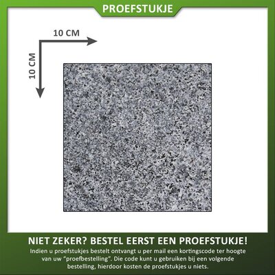 Natuursteenvoordelig Proefstuk Graniet G654 Antra Gevlamd/geborsteld