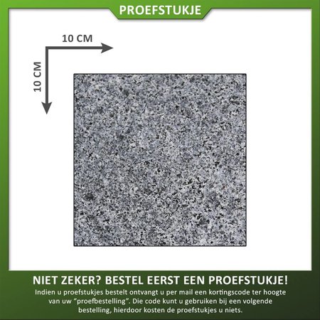 Natuursteenvoordelig Proefstuk Graniet G654 Antra Gevlamd/geborsteld