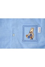 Tavolino Enchanting Kids' Nightdress with Adorable Bunny Appliqué in Chambray Fabric