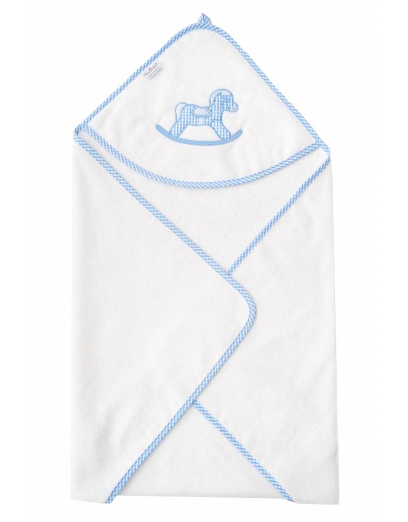 Tavolinchen Hooded Bath Towel "Rocking Horse" | The perfect baby bath towel for cozy moments after bathing