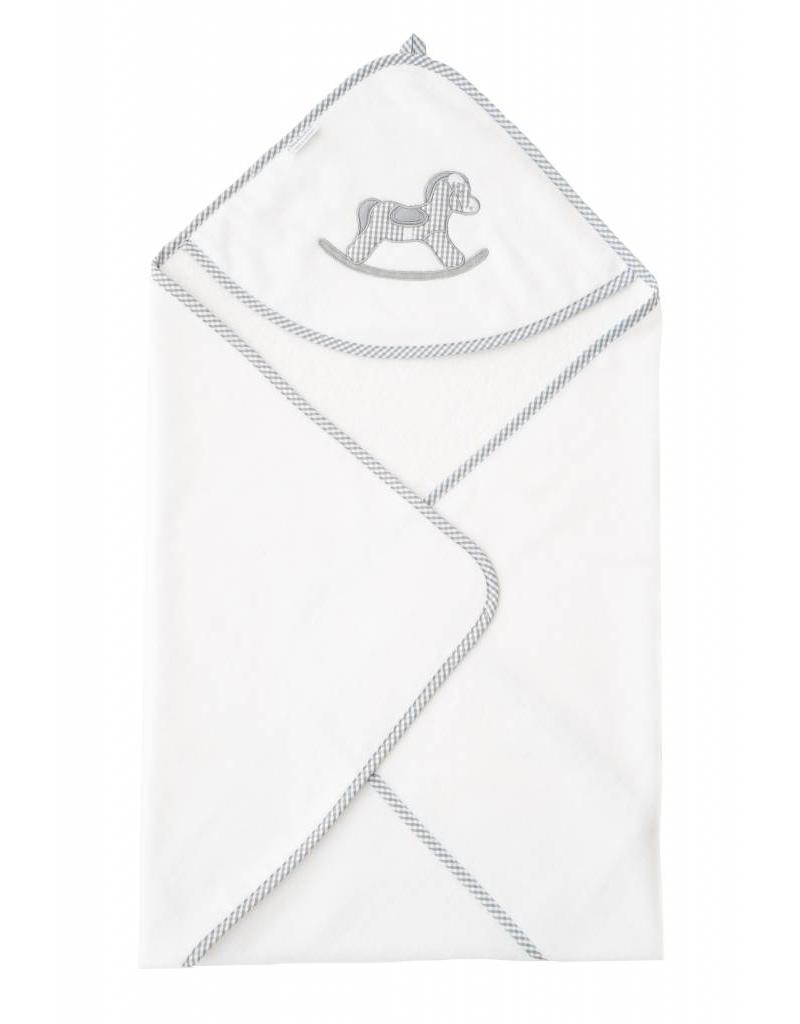 Tavolinchen Hooded Bath Towel "Rocking Horse" | The perfect baby bath towel for cozy moments after bathing