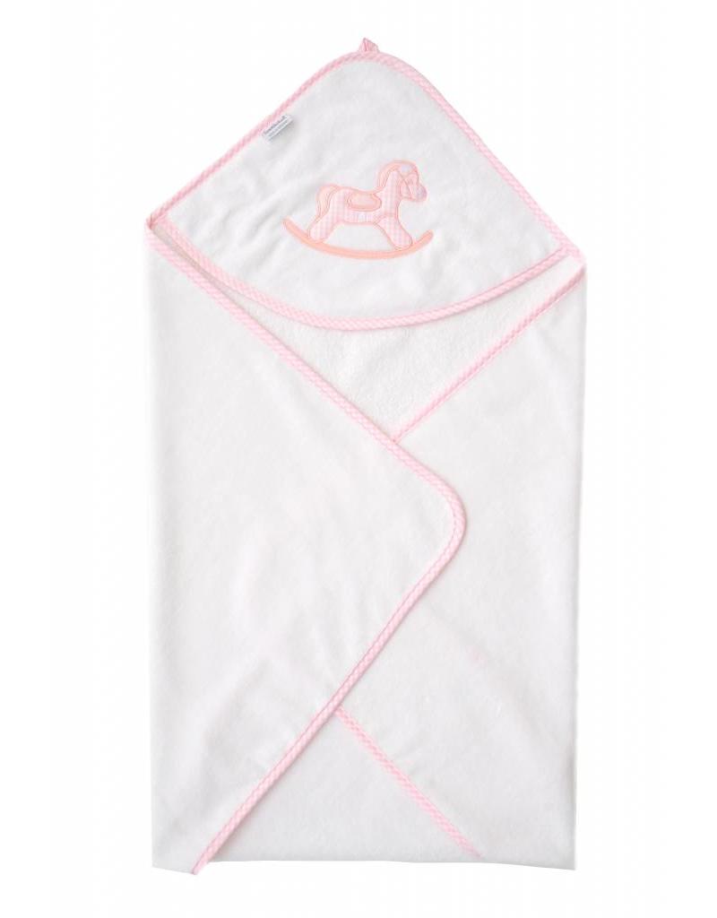 Tavolinchen Hooded Bath Towel "Rocking Horse" | The perfect baby bath towel for cozy moments after bathing