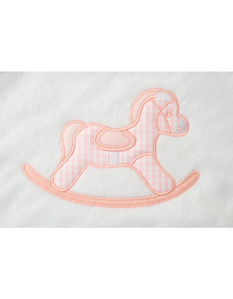 Tavolinchen Hooded Bath Towel "Rocking Horse" | The perfect baby bath towel for cozy moments after bathing