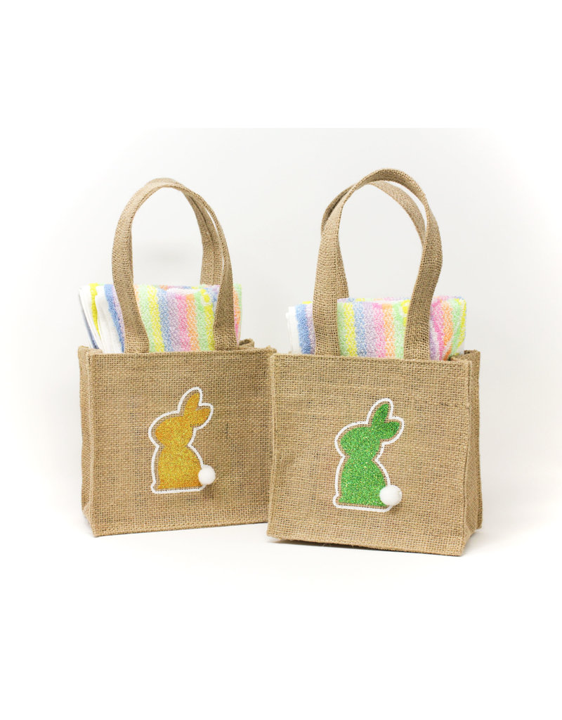 Tavolinchen Geschenktasche mit 2 Tavolinchen Jacquard-Lätzchen "Mr. Regenbogen"