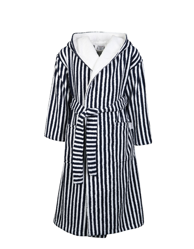 TAVO The classic striped terry bathrobe with hood by TAVO