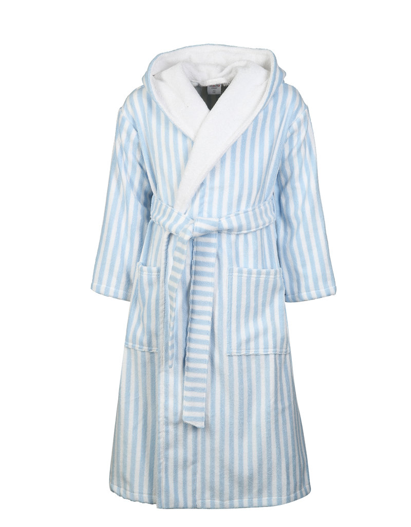 TAVO The classic striped terry bathrobe with hood by TAVO