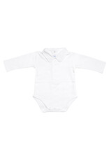 Frilo Long-sleeved body with collar »Swiss White«