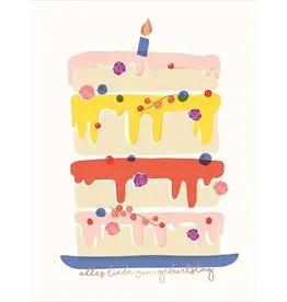 LETTERART - Grafik Werkstatt Birthday greeting card: Delicious cake