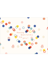 LETTERART - Grafik Werkstatt Geburtstagskarte: Happy Konfetti To You