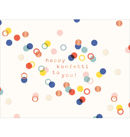 LETTERART - Grafik Werkstatt Birthday Greeting Card: Confetti