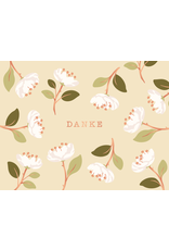 LETTERART - Grafik Werkstatt Greeting Card: Thank You With Flowers