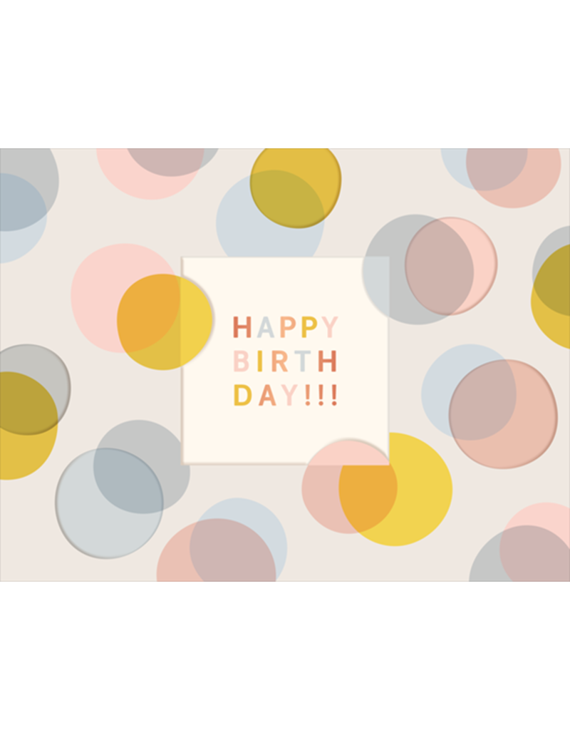 LETTERART - Grafik Werkstatt Birthday Greeting Card: Happy Birthday - Colourful Letters