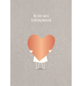LETTERART - Grafik Werkstatt Grußkarte:  Lieblingsmensch