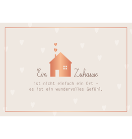 LETTERART - Grafik Werkstatt Greeting Card: For a Lot of Love in the New Home