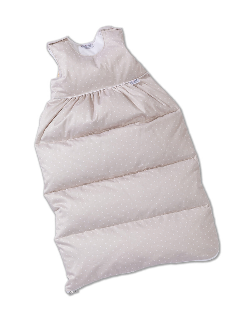 Tavolinchen Daunenschlafsack mit feinem Tupfenmuster aus luxuriösem Schlossberg-Stoff