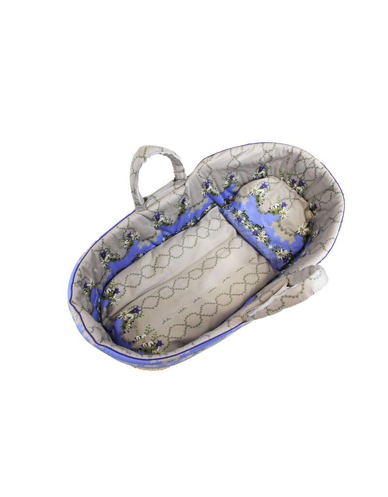 Tavolinchen Moseskorb mit Matratze & Daunendecke – Alpiner Charme (Einzelstück)