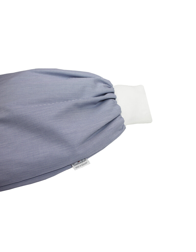 Tavolinchen Warming Down Sleeping Bag "Boluda Stripes" made from finely woven cotton fabric for cozy nights and full freedom of movement