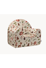 Tavolinchen Farbenfroher Kindersessel"Herbst Freunde", Abnehmbarer und Waschbarer Bezug, Ideal für Kinderzimmer, Perfekt für Lesen und Spielen