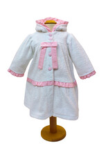 Tavolinchen Girls' Bathrobe Made from 100% Cotton – Soft and Absorbent Terry Cloth