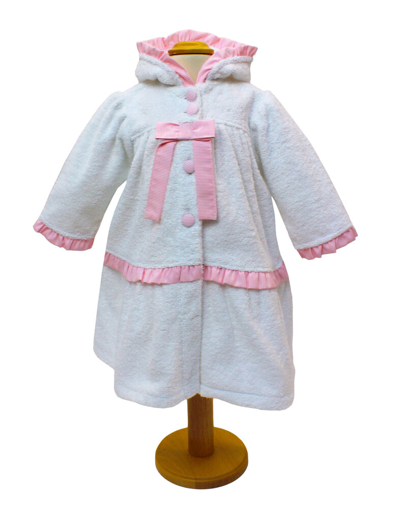Tavolinchen Girls' Bathrobe Made from 100% Cotton – Soft and Absorbent Terry Cloth