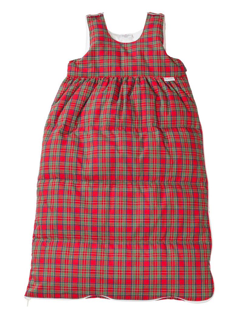 Tavolinchen Down Sleeping Bag "Christmas Plaid" – Perfect for the Festive Season