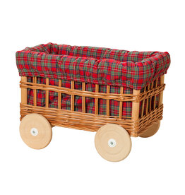 Tavolinchen Square wagon "Christmas plaid"