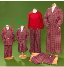 Tavolino Pyjama mit Jersey Oberteil –   "Weihnachts Karo"