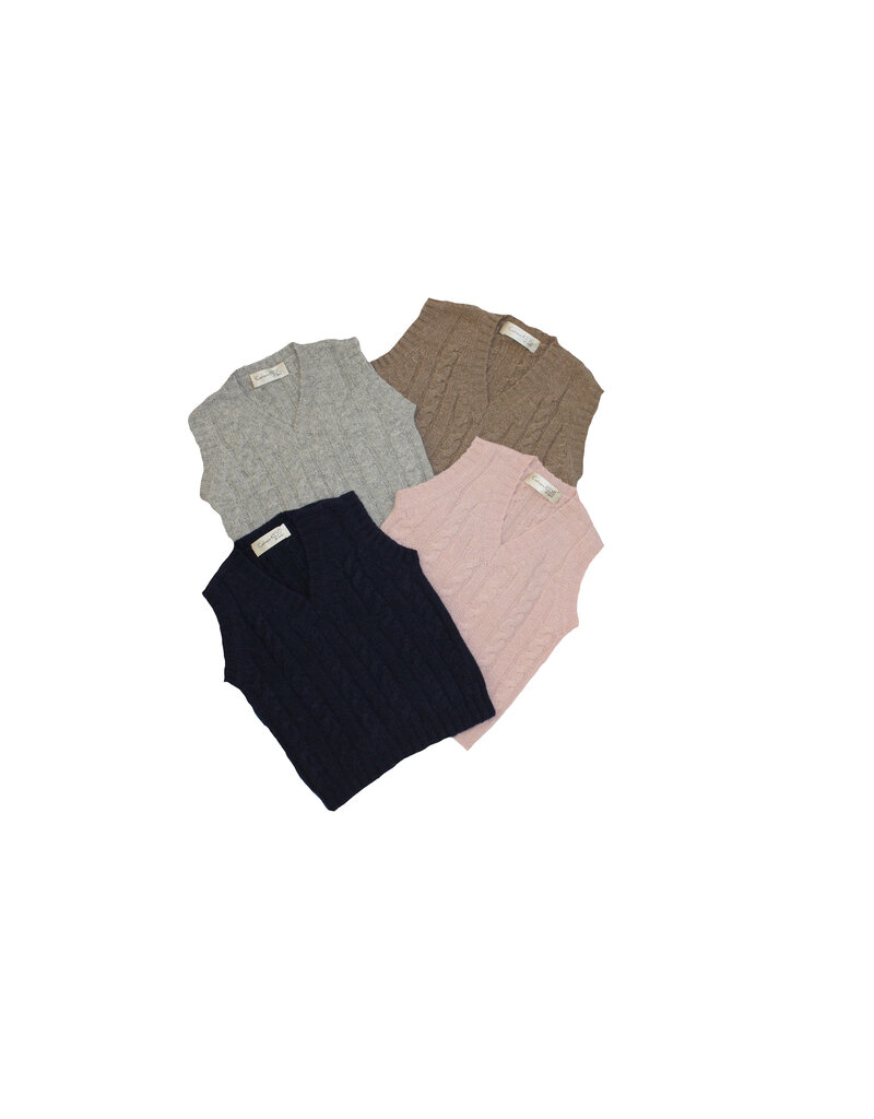 Tavolinchen Eleganter Cashmere-Pullunder – "Reine Wärme" – 100% Cashmere aus der Mongolei, weich und edel