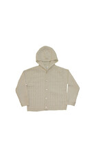 Tavolinchen  Luxurious cashmere hoodie jacket in soft off-white – timeless style for any season