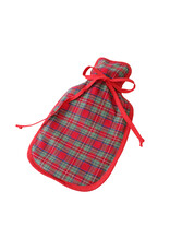 TAVO Hot water bottle – "Christmas plaid" hot water bottle in festive plaid
