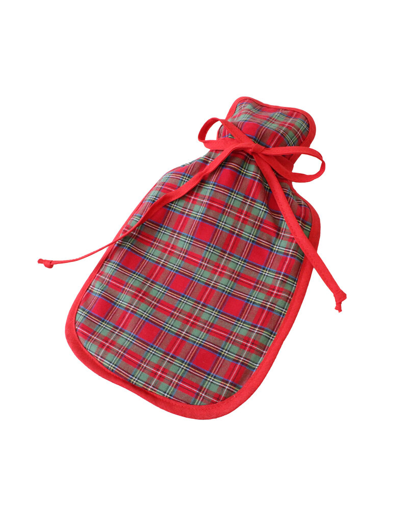 TAVO Hot water bottle – "Christmas plaid" hot water bottle in festive plaid