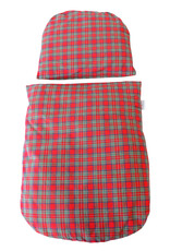Tavolinchen Moses Basket with Mattress – "Christmas Plaid" with festive plaid design and cozy, supportive mattress for the holiday season