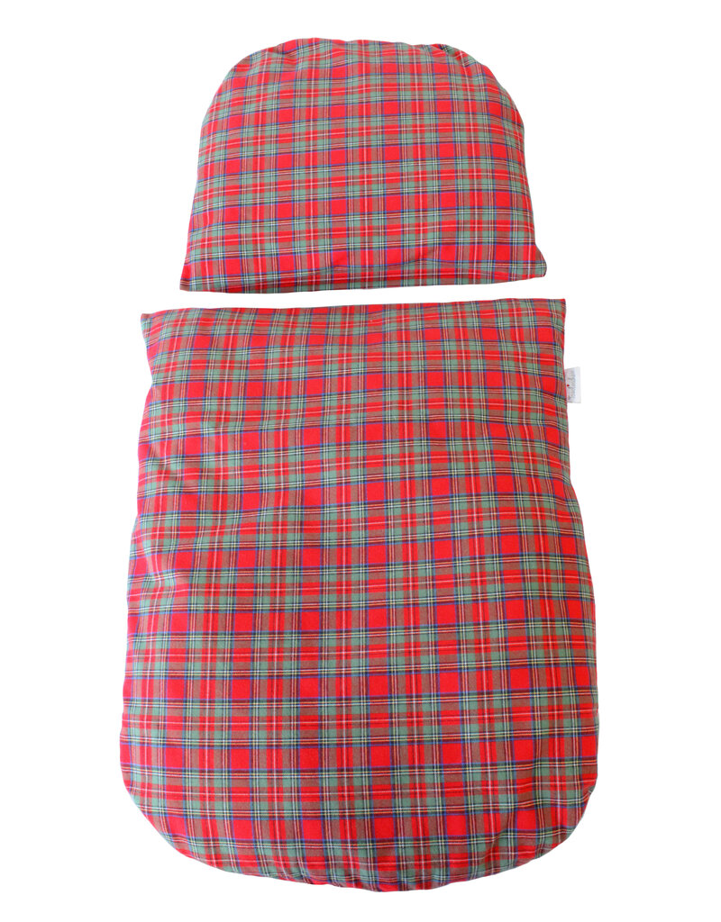 Tavolinchen Moses Basket with Mattress – "Christmas Plaid" with festive plaid design and cozy, supportive mattress for the holiday season