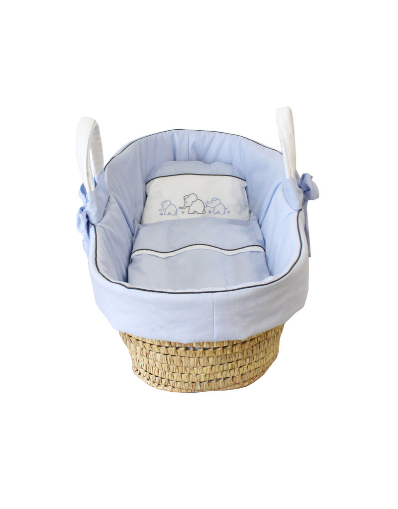 Tavolinchen Tavolinchen Moses Basket "Elephant family"  – Your Baby's First Bed