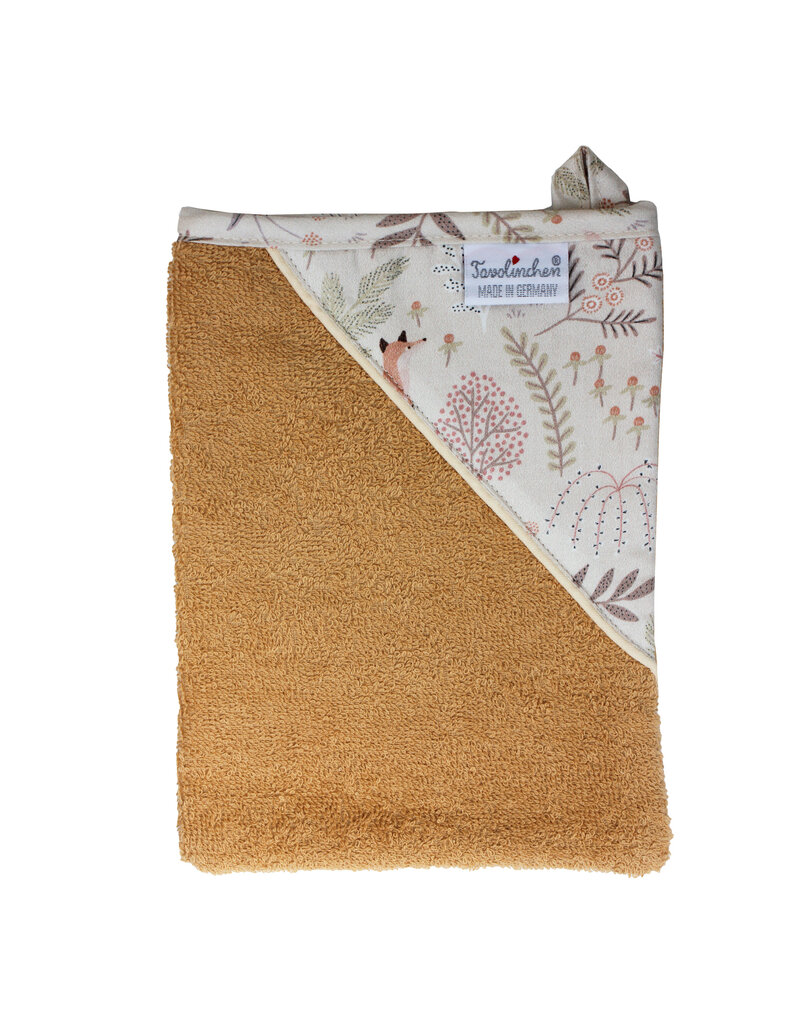 Tavolinchen Wash Mitt "Fox" – Soft Frottier Cloth Wash Mitt with Adorable Fox Design, Made in Germany